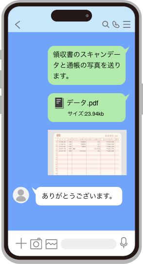 LINEで書類送付